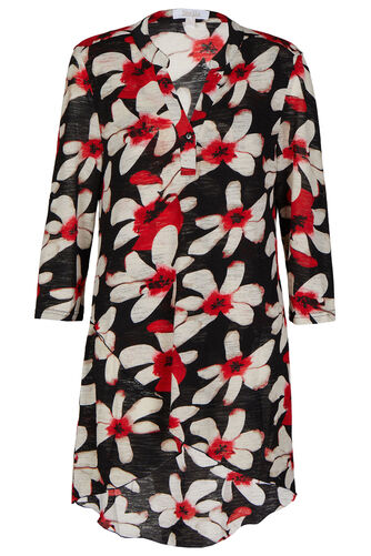 Stella Morgan - 3/4 Sleeve Wrap Floral Tunic