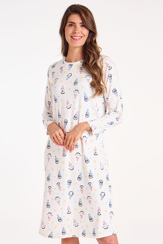 All Over Penguin Print Nightdress