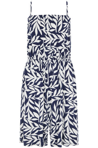 Leaf Print Playsuit with Detachable Straps
