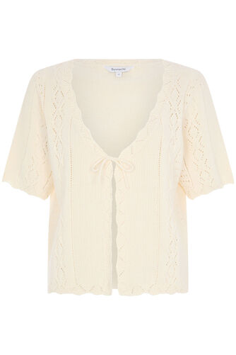 Tie Front Pointelle Cover Up