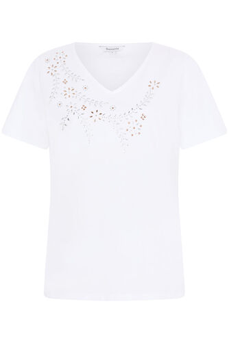 Embellished Neckline T-Shirt