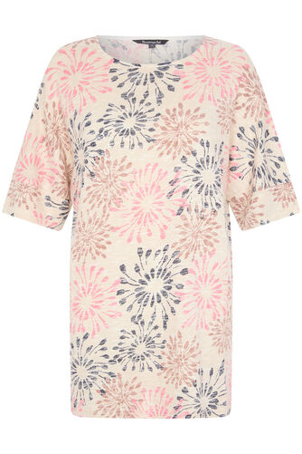 Dandelion Print Soft Touch Tunic
