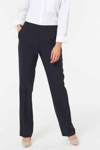 Straight Leg Pull-On Elasticated Trousers