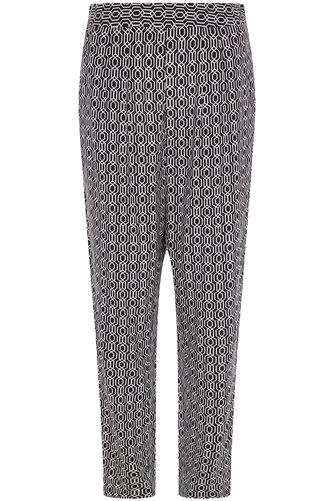 Diamond Geo Print Woven Harem Trousers