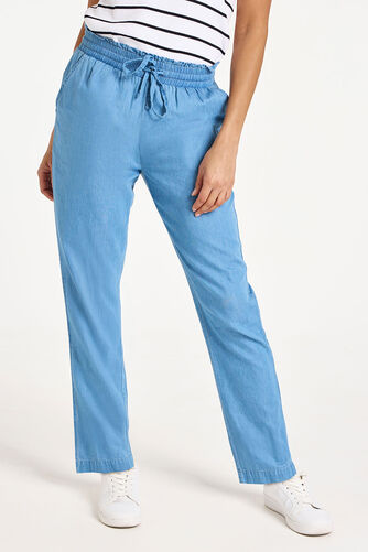 Chambray Tapered Trousers
