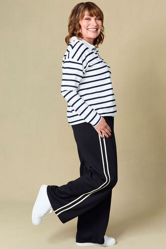 Side Stripe Wide Leg Joggers