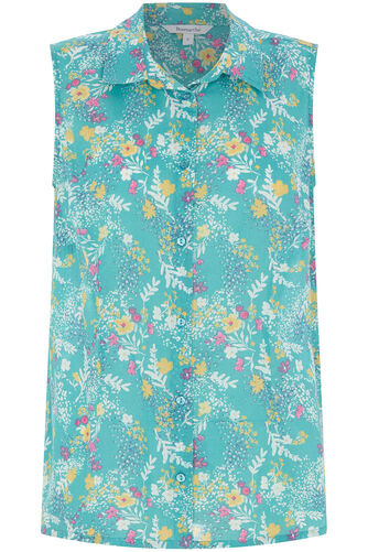 Floral Print Button Through Shirt