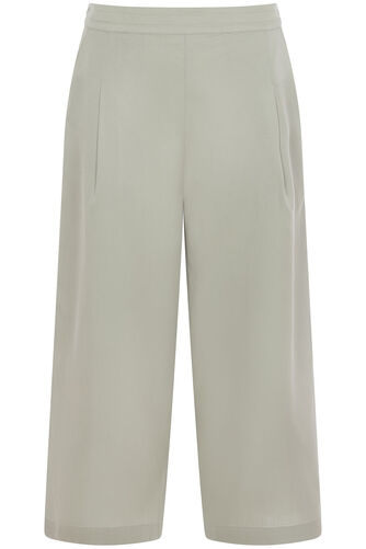 Wide Leg Lightweight Crop Trousers