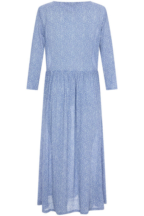 Dash Spot Print Plisse Dress