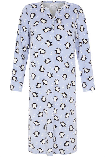 Penguin Print Fleece Nightdress
