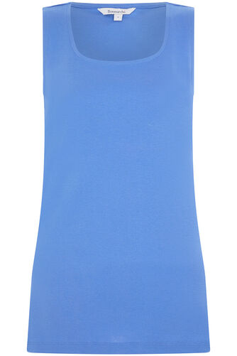 Plain Square Neck Basic Vest
