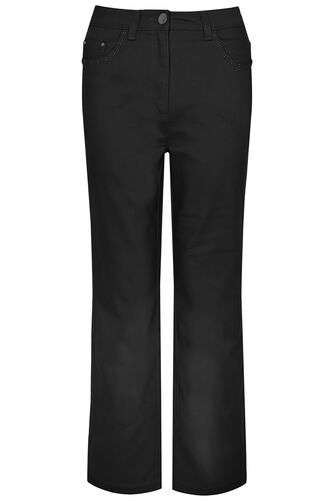 Embellished Straight Leg Jeans