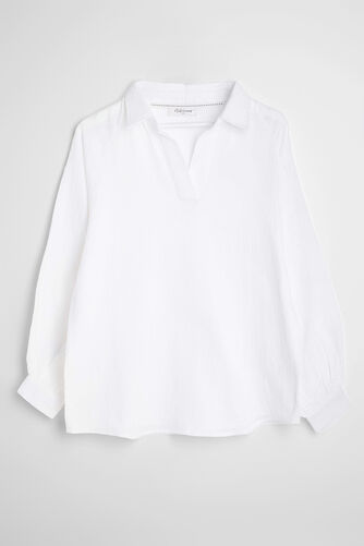 Autonomy - Double Cloth Overhead Blouse