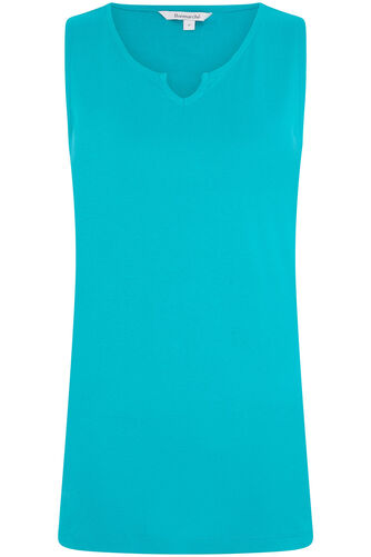 Plain Notch Neck Vest