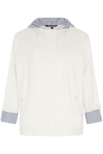 Stripe Detail Hooded Jacket