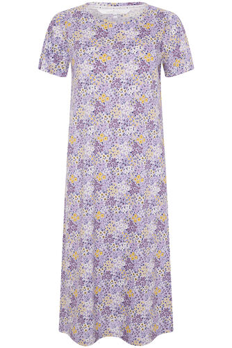 100% Cotton Short Sleeve All Over Floral Nightdress