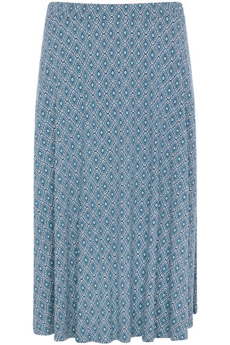 Diamond Print Jersey Flippy Skirt