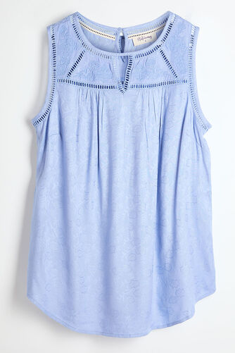 Autonomy - Sleeveless Jacquard Lace Design Vest