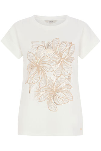Dash – Foil Floral Print Top