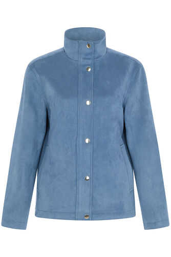 Suede Zip Through Jacket