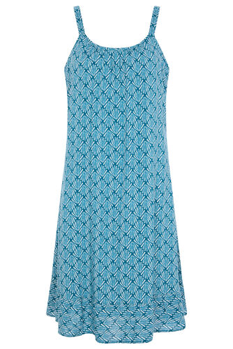 Shell Print Frill Hem Sundress