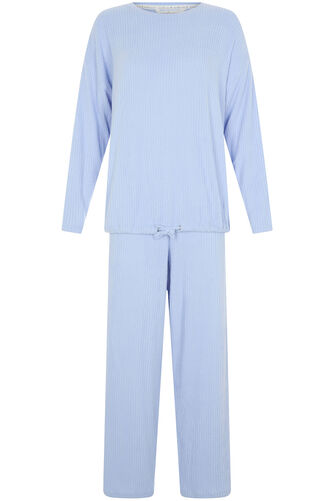 Ribbed Long Sleeve Pyjama Set