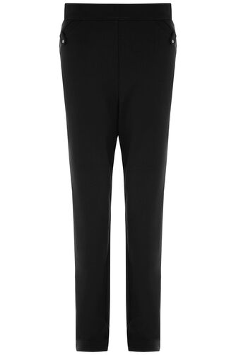 Slim Fit Ponte Elasticated Trousers