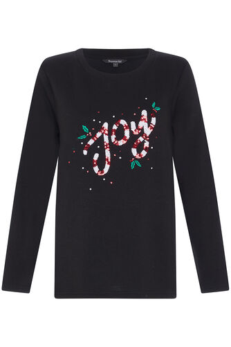 Joy Sequin Sweatshirt