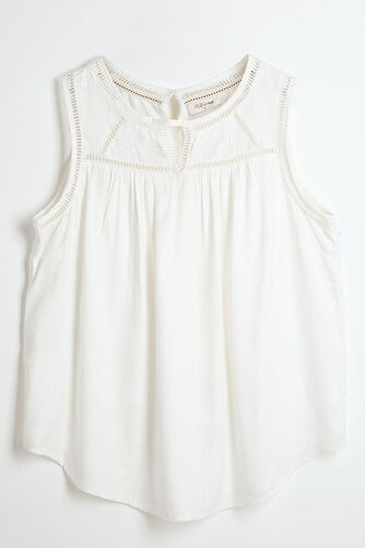 Autonomy - Sleeveless Jacquard Lace Design Vest