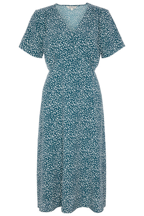 Dash Print Woven Tea Dress