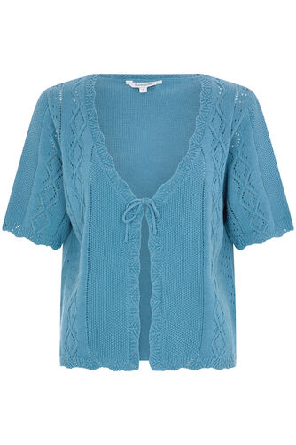 Tie Front Pointelle Cover Up