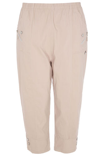 Bengaline Cargo Cropped Trousers