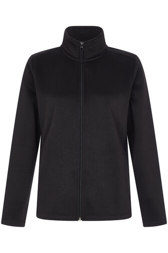 Plain Zip Through Funnel Neck Jacket