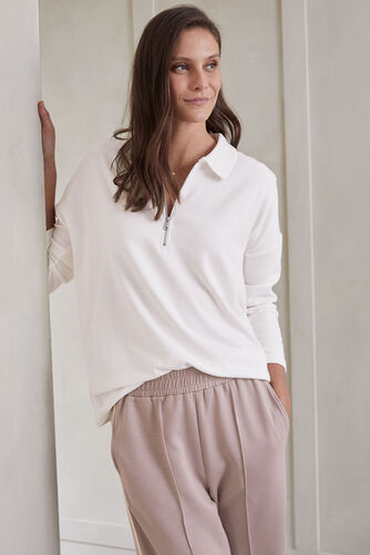 Dash – Collared Zip Front Top