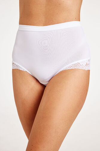 Full Briefs with Lace Detail