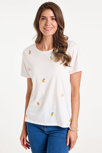 Lemon Embroidered T-Shirt
