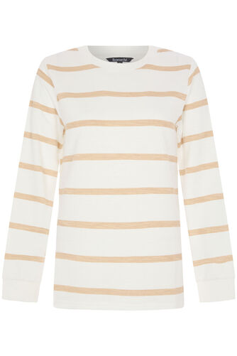 Textured Stripe Sweatshirt