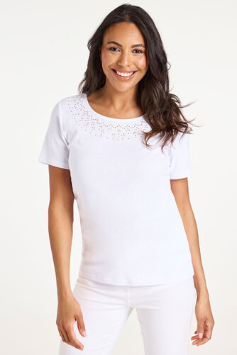 Hotfix Neckline T-Shirt