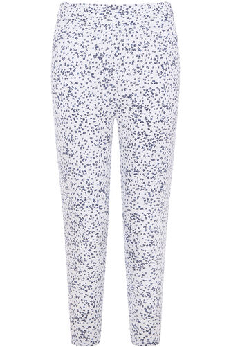 Floral Print Cropped Leggings