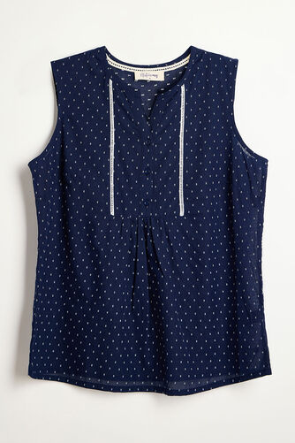 Autonomy - Sleeveless Dobby Textured Blouse