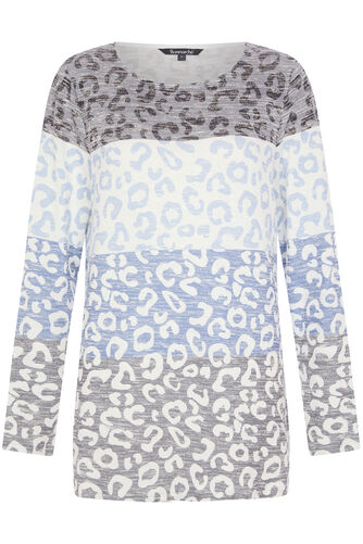Stripe Animal Print Tunic