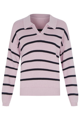 Collared Striped Jumper