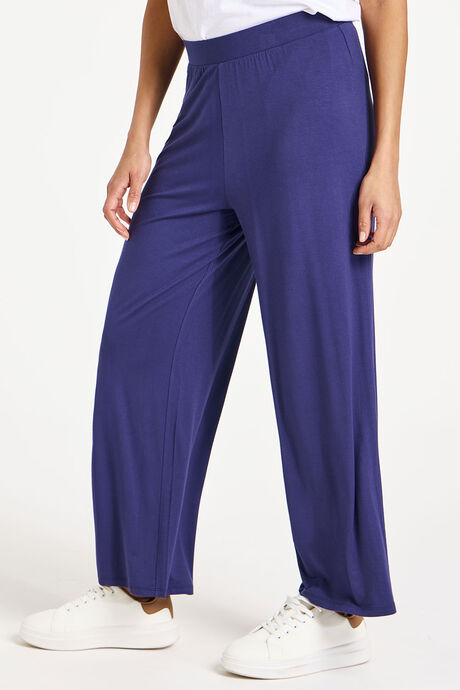Jersey Wide Leg Trousers