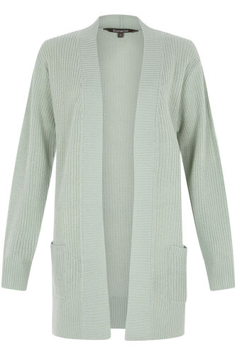Ribbed Longline Cardigan