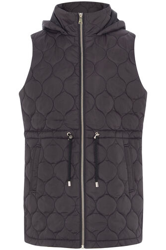 Longline Onion Quilt Gilet