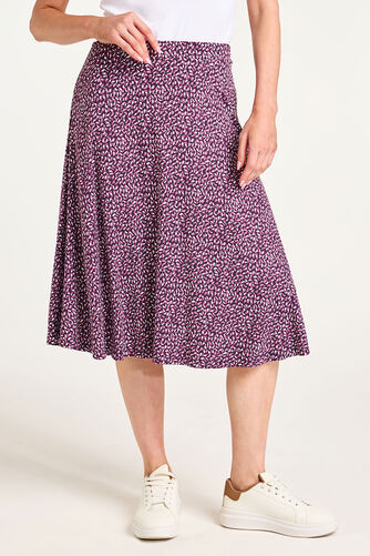 Dash Print Jersey Flippy Skirt