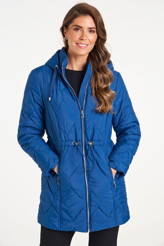 Quilted Coat with Hood