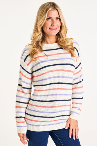 Fine Stripe Knit Jumper