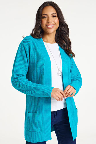 Ribbed Longline Cardigan