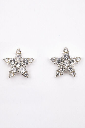Diamante Star Stud Earrings